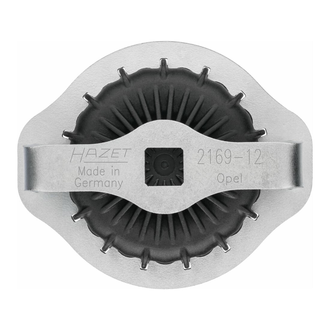 HAZET Ölfilter-Schlüssel, Vierkant hohl 12,5 mm (1/2 Zoll), Rillenprofil, 107 mm