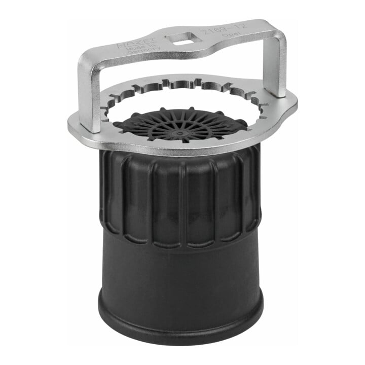 HAZET Ölfilter-Schlüssel, Vierkant hohl 12,5 mm (1/2 Zoll), Rillenprofil, 107 mm