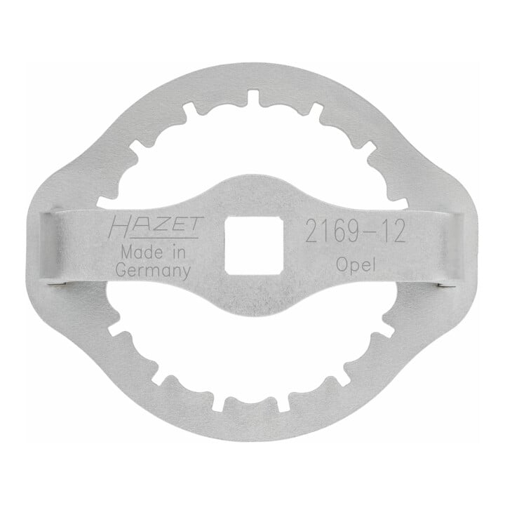 HAZET Ölfilter-Schlüssel, Vierkant hohl 12,5 mm (1/2 Zoll), Rillenprofil, 107 mm