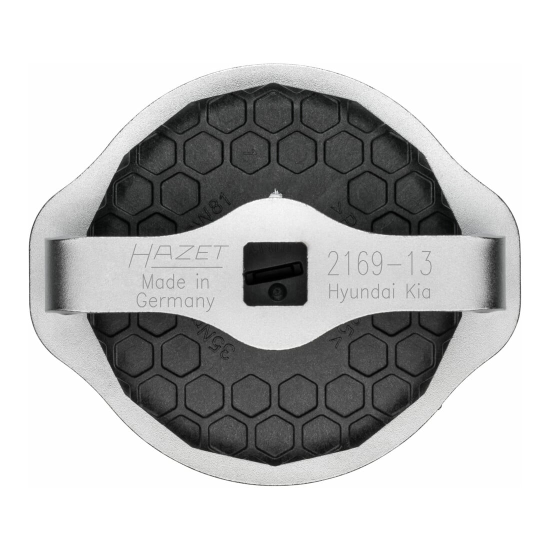HAZET Oliefiltersleutel 2169-13 ∙ Vierkant hol 12,5 mm (1/2 inch) ∙ Buiten-14-kant-profiel ∙ 107 mm