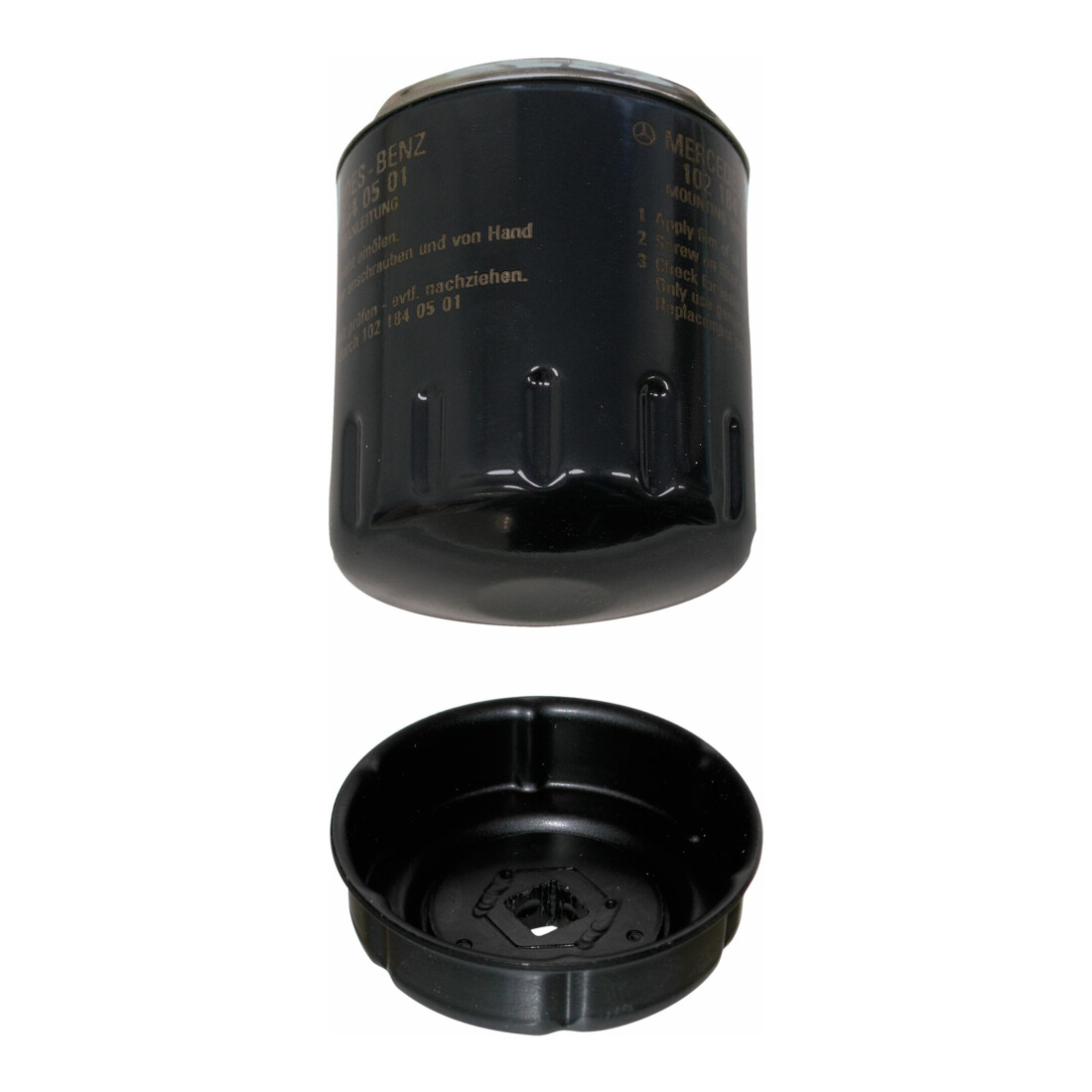 HAZET Oliefiltersleutel 2169-76 ∙ Vierkant hol 12,5 mm (1/2 inch) ∙ Ribbelprofiel ∙ 85 mm