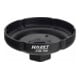 HAZET Oliefiltersleutel 2169-76K ∙ Vierkant hol 12,5 mm (1/2 inch) ∙ Ribbelprofiel ∙ 85 mm-1