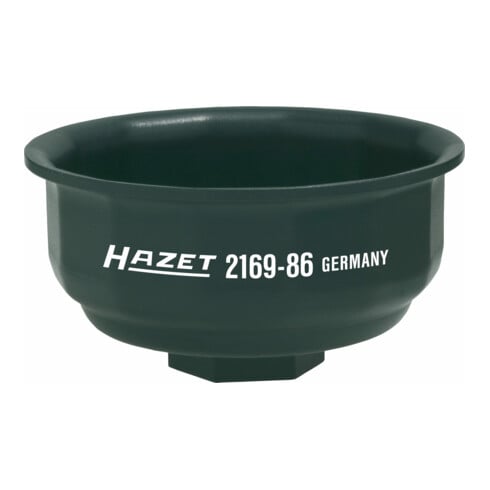 HAZET Oliefiltersleutel 2169-86 ∙ Vierkant hol 12,5 mm (1/2 inch) ∙ Ribbelprofiel ∙ 97 mm