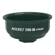 HAZET Oliefiltersleutel 2169-86 ∙ Vierkant hol 12,5 mm (1/2 inch) ∙ Ribbelprofiel ∙ 97 mm