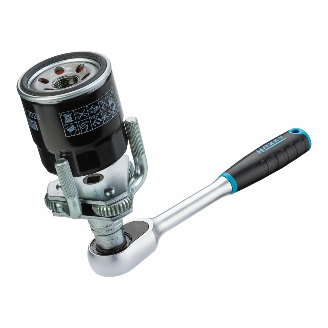 HAZET Oliefiltersleutel 2172 ∙ Vierkant hol 10 mm (3/8 inch) ∙ 65 – 115