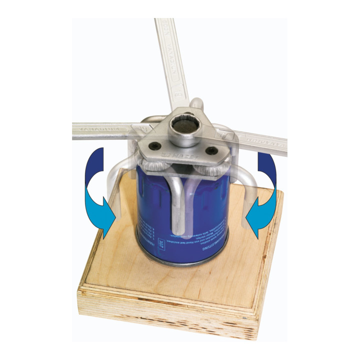 HAZET Oliefiltersleutel 2172 ∙ Vierkant hol 10 mm (3/8 inch) ∙ 65 – 115