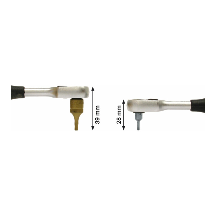 HAZET Omschakelratel voor bits 2264-1 ∙ Zeskant hol 8 mm (5/16 inch)