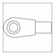 HAZET Omschakelratels voor bits 6408-1 ∙ Insteekvierkant 9 x 12 mm ∙ Zeskant hol 8 mm (5/16 inch)-4