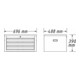 HAZET Opzetkoffer 178NK-3 ∙ Laden, ondiep: 3 x 80 x 527 x 348 mm