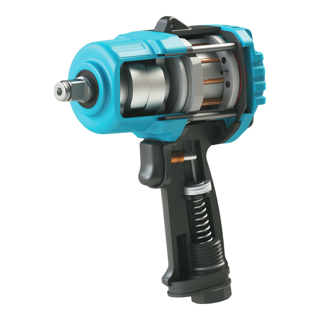 HAZET  Perslucht-slagschroefmachine Twin Turbo, Type: 9012TT