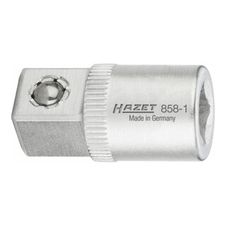 HAZET Pezzo di ingrandimento 858-1, Attacco quadro, cavo, 6,3mm (1/4"), Attacco quadro, massiccio, 10mm (3/8")