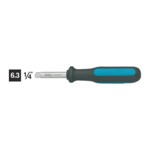 HAZET Portabussole con impugnatura 866U, Attacco quadro, massiccio, 6,3mm (1/4")