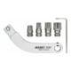 HAZET Portierscharnier-insteekgereedschap ∙ gebogen bithouder ∙ set 2597-2/5 ∙ Insteekvierkant 9 x 12 mm ∙ Zeskant hol 8 mm (5/16 inch), Binnen-TX-profiel, Binnenveeltandprofiel XZN ∙ M8 ∙ M10 ∙ M12 ∙ T45 ∙ T45, M8, M10, M12 ∙ Aantal gereedschappen: 5-1