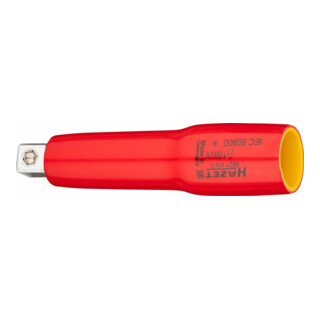 HAZET Prolunga, con isolamento di protezione 8821KV-3, Attacco quadro, cavo, 10mm (3/8"), Attacco quadro, massiccio, 10mm (3/8")