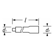 HAZET Prolunga, con isolamento di protezione 8821KV-3, Attacco quadro, cavo, 10mm (3/8"), Attacco quadro, massiccio, 10mm (3/8")-3