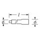 HAZET Prolunga, con isolamento di protezione 8821KV-5, Attacco quadro, cavo, 10mm (3/8"), Attacco quadro, massiccio, 10mm (3/8")-3