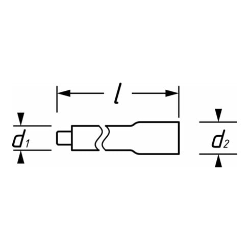 HAZET Prolunga, con isolamento di protezione 8821KV-5, Attacco quadro, cavo, 10mm (3/8"), Attacco quadro, massiccio, 10mm (3/8")