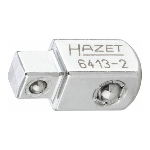 HAZET Quadro passante 6413-2, Attacco quadro, massiccio, 10mm (3/8"), Attacco quadro, massiccio, 6,3mm (1/4")