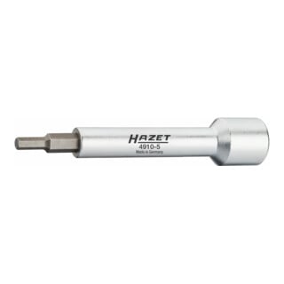 HAZET Rallonge 4910-5 ∙ Carré creux 12,5 mm (1/2 pouce) ∙ Profil à 6 pans intérieurs ∙ 5