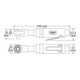 HAZET ratelschroevendraaier 9021-3 vierkant massief 10 mm (3/8 inch)