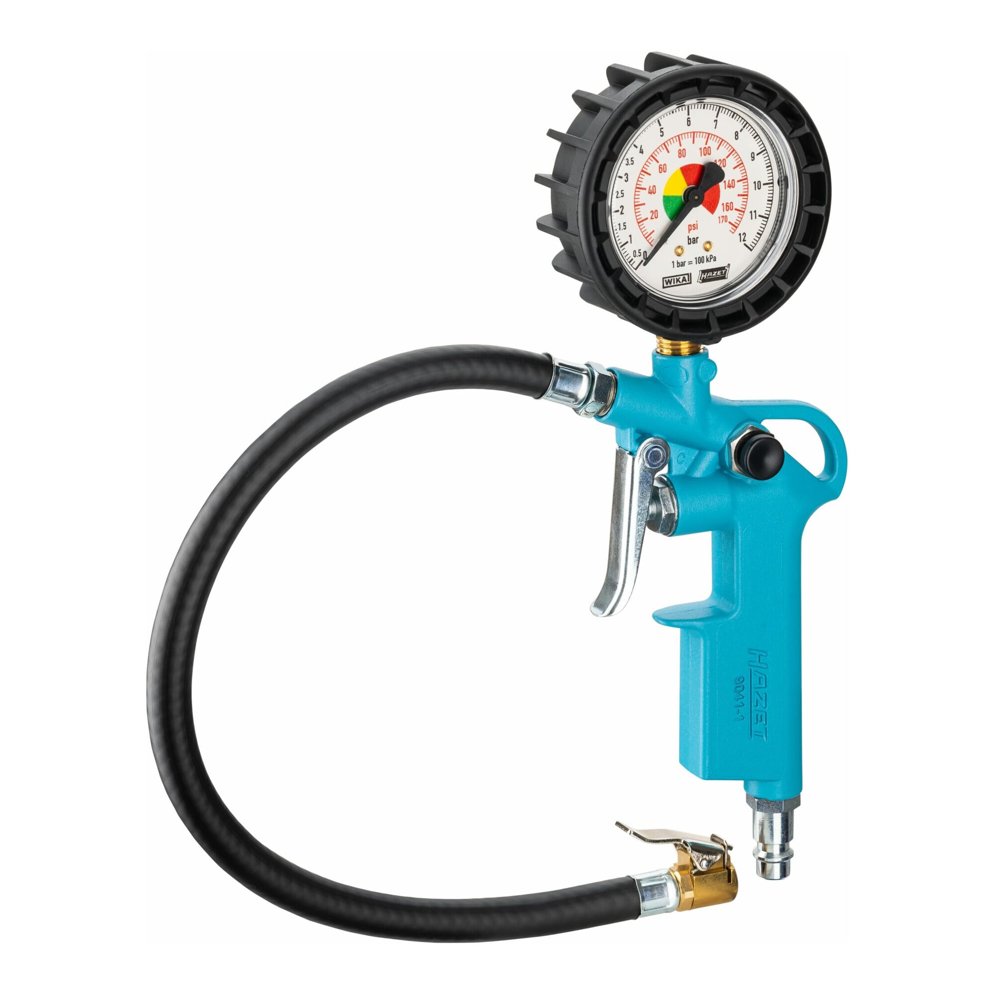 HAZET 9041-1 Reifenfüll-Messgerät | mit Manometer und Ablassknopf