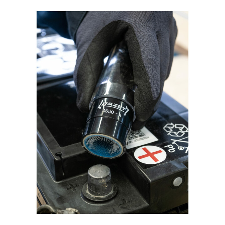 HAZET Reinigingsborstel voor pool- en batterijklemmen 4650-4
