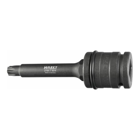 HAZET Remschijven dopsleutelbitset 2784-T60/4 ∙ Vierkant hol 20 mm (3/4 inch) ∙ Binnen-TORX®-profiel ∙ T60 ∙ Aantal gereedschappen: 4