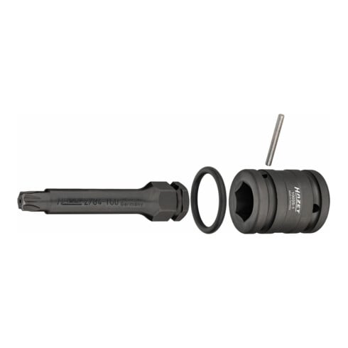 HAZET Remschijven dopsleutelbitset 2784-T60/4 ∙ Vierkant hol 20 mm (3/4 inch) ∙ Binnen-TX-profiel ∙ T60 ∙ Aantal gereedschappen: 4