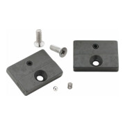 HAZET Reserveonderdelenset: 1 paar reparatiebekken ∙ 30 mm breed ∙ 2 schroeven ∙ 2 spanhulzen 1932-2/6