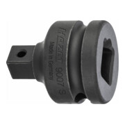 HAZET Riduzione 9007S, Attacco quadro, cavo, 12,5mm (1/2"), Attacco quadro, massiccio, 10mm (3/8")