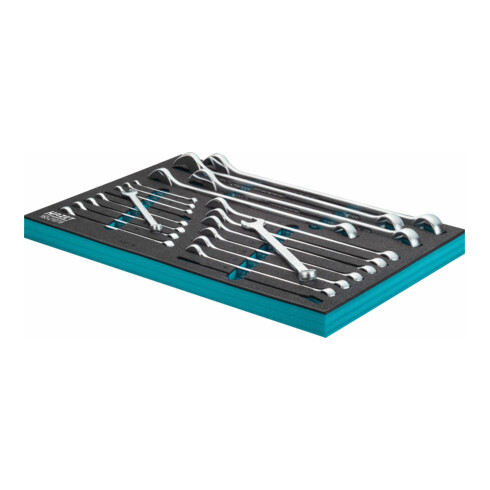 HAZET Ring-Maulschlüssel-Satz 163-210/19 Außen-Doppel-Sechskant-Tractionsprofil 8 - 34 Anzahl Werkzeuge: 19