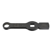HAZET Ring-slagsleutel ∙ twaalfkant ∙ met 2 slagvakken 2872SZ-27 ∙ Vierkant hol 20 mm (3/4 inch) ∙ Buiten-twaalfkant-profiel ∙ 27 mm