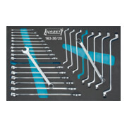 HAZET Ring-steeksleutel- / dubbele ringsleutelset 163-30/25 ∙ Buiten-twaalfkant-profiel, Buiten-twaalfkant-tractieprofiel ∙ 6 – 24 ∙ Aantal gereedschappen: 25