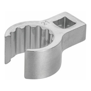 HAZET Ringschlüssel, Doppel-6kt, offen 848Z-21 Vierkant hohl 10 mm (3/8 Zoll) Außen-Doppel-Sechskant Profil 21 Innen-Vierkant (Robertson) 10 =3⁄8''