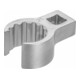HAZET Ringsleutel ∙ twaalfkant ∙ open 848Z-21 ∙ Vierkant hol 10 mm (3/8 inch) ∙ Buiten-twaalfkant-profiel ∙ 21 mm ∙ Binnenvierkant 10 =<sup>3</sup>⁄<sub>8</sub>″