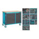 HAZET Rollwerkbank 179NW-8/244 244-teilig blau