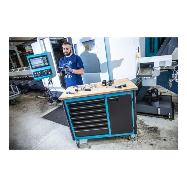 HAZET Rollwerkbank 179NW-8/244 244-teilig blau