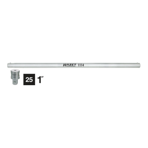 HAZET Schiebestück mit Drehstange 1115/2 Vierkant massiv 25 mm (1 Zoll) Anzahl Werkzeuge: 2