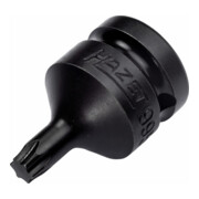 HAZET Schlag-, Maschinenschrauber Schraubendreher-Steckschlüsseleinsatz 995S6-T40, 1/2 Zoll (12,5 mm) Vierkant, 24 mm Außen-Sechskant, Innen TORX® Profil, SW T40