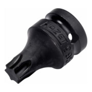 HAZET Schlag-, Maschinenschrauber Schraubendreher-Steckschlüsseleinsatz 995S6-T40LG, 1/2 Zoll (12,5 mm) Vierkant, 24 mm Außen-Sechskant, Innen TORX® Profil, SW T40