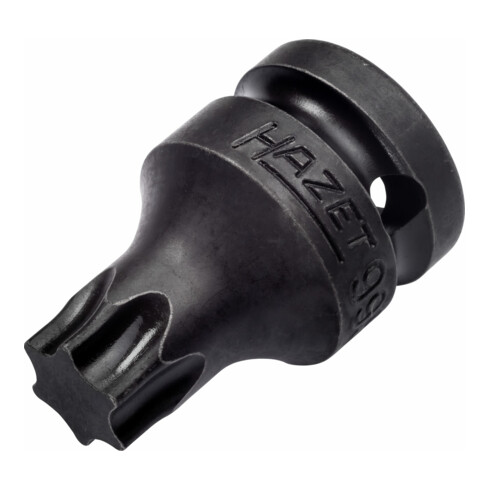 HAZET Schlag-, Maschinenschrauber Schraubendreher-Steckschlüsseleinsatz 995S6-T45LG, 1/2 Zoll (12,5 mm) Vierkant, 24 mm Außen-Sechskant, Innen TORX® Profil, SW T45