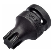 HAZET Schlag-, Maschinenschrauber Schraubendreher-Steckschlüsseleinsatz 995S6-T45LG, 1/2 Zoll (12,5 mm) Vierkant, 24 mm Außen-Sechskant, Innen TORX® Profil, SW T45
