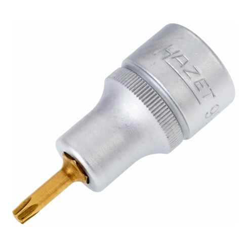 HAZET Schlag-, Maschinenschrauber Schraubendreher-Steckschlüsseleinsatz 995S6-T50LG, 1/2 Zoll (12,5 mm) Vierkant, 24 mm Außen-Sechskant, Innen TORX® Profil, SW T50
