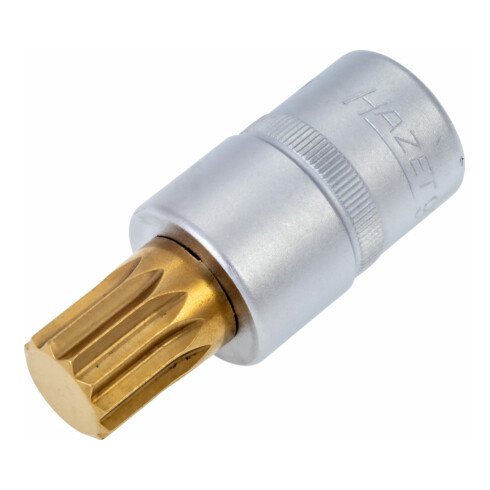 HAZET Schlag-, Maschinenschrauber Schraubendreher-Steckschlüsseleinsatz Satz 990S-12/2, 3/4 Zoll (20 mm) Vierkant, 1/2 Zoll (12,5 mm) Vierkant, 24 mm Außen-Sechskant, Innen Vielzahn Profil XZN, 2-teilig, SW M12