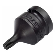 HAZET Schlag-, Maschinenschrauber Schraubendreher-Steckschlüsseleinsatz Satz 995S6/6, 1/2 Zoll (12,5 mm) Vierkant, 24 mm Außen-Sechskant, Innen TORX® Profil, 6-teilig, T40, T45, T50