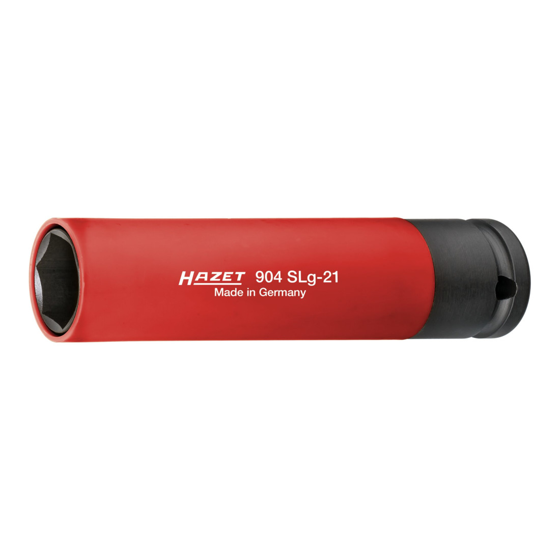HAZET Schlag-, Maschinenschrauber Steckschlüssel-Einsatz (6kt.), extra lang 904SLG-21 Vierkant hohl 12,5 mm (1/2 Zoll) Außen-Sechskant-Tractionsprofil 21
