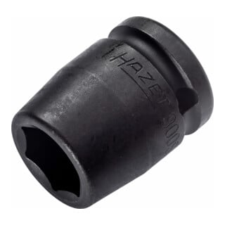 HAZET Schlag-, Maschinenschrauber Steckschlüsseleinsatz 903SLG6-21, 1/2 Zoll (12,5 mm) Vierkant, 24 mm Außen-Sechskant, Außen Sechskant-Tractionsprofil, SW 21 mm
