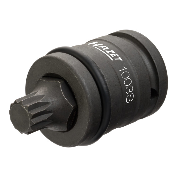 HAZET Schlag-, Maschinenschrauber Steckschlüsseleinsatz-Satz 2549-18/4 Vierkant hohl 20 mm (3/4 Zoll) Innen Vielzahn Profil XZN M18 Anzahl Werkzeuge: 4