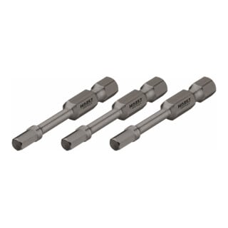 HAZET Schlag-, Maschinenschrauber-Torsions-Bits 2204SLG-6/3 Sechskant massiv 6,3 (1/4 Zoll) Innen-Sechskant Profil 6 Anzahl Werkzeuge: 3