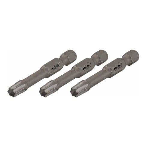 HAZET Schlag-, Maschinenschrauber-Torsions-Bits 2223SLG-T40/3 Sechskant massiv 6,3 (1/4 Zoll) Innen TX Profil T40 Anzahl Werkzeuge: 3